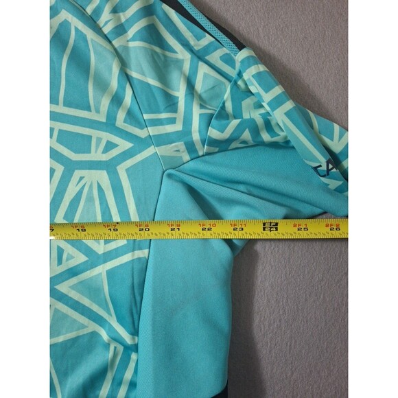 Adidas Aeroready Jersey MLS Mens Large Rare Green Geometric Pattern #21 - Picture 8 of 8